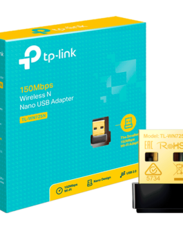 Adaptador de Red USB a Wi-Fi TP-Link TL-WN725N Nano 150Mbps