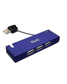 Hub Klip Xtreme de 4 Puertos USB 2.0 Azul