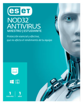 Licencia ESET NOD32 Antivirus 1PC 1Año Maestro Estudiante