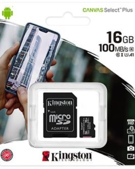 Memoria Micro SD Kingston 16GB Canvas Select Plus Clase 10 100mbps