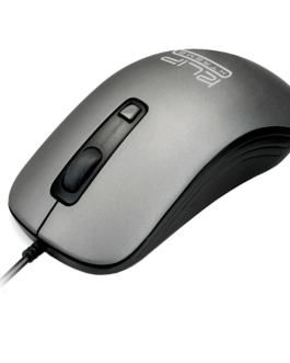 Mouse Alámbrico Klip Xtreme Shadow Óptico 1600DPI Gris