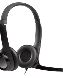 Audifonos tipo Headset Logitech H390 USB con Micrófono Negros