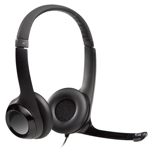 Audifonos tipo Headset Logitech H390 USB con Micrófono Negros