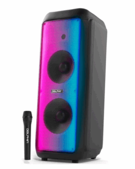 Bocina Dolphin SP-1070RBT Premium Dual 10” Bluetooth 3700W Negro