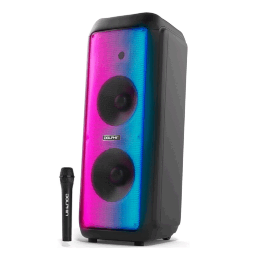 Bocina Dolphin SP-1070RBT Premium Dual 10” Bluetooth 3700W Negro