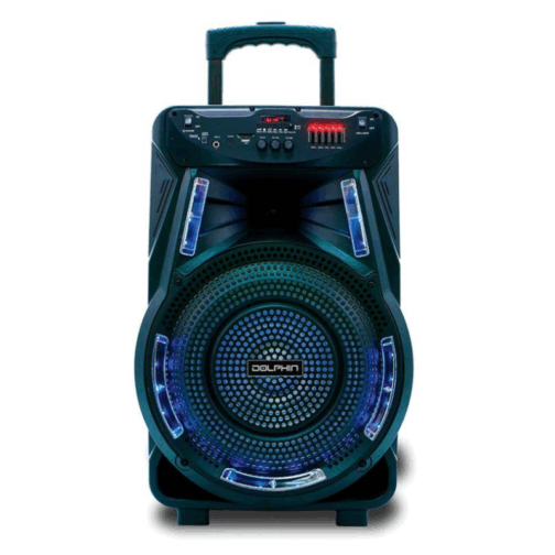 Bocina Dolphin SP-17RBT Trolley 15" Bluetooth con Micrófono 80 RMS Negro