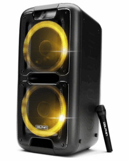 Bocina Dolphin SP-2100RBT Party Speaker Dual 10” Bluetooth 3400W Negro
