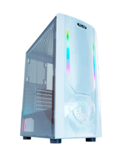 Case Gaming Pilas Tikal J4 RGB Vidrio Templado ATX Blanco (Sin Fuente)