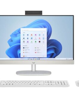 Computadora AIO HP 24-CR0016LA 23.8" TouchScreen AMD Ryzen 5 7520U 8GB RAM 512GB SSD Blanco W11 Home Teclado Español
