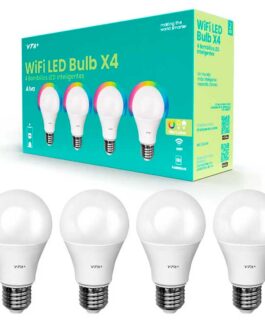 Bombilla LED Inteligente VTA+ Blub E27 RGB 120VAC Smart Home Wi-Fi 4 Pack