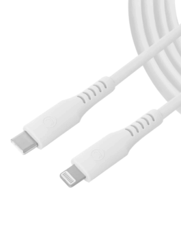 Cable USB-C a Lightning Unno Tekno CB4074WT 1.5 Metros Blanco