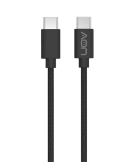 Cable USB-C a USB-C AON AO-CB-5015 1 Metro Negro 5Gbps 100W