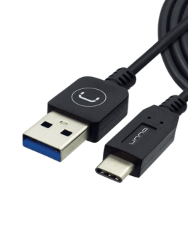 Cable USB a USB-C Unno Tekno CB4054BK 1.5 Metros Negro