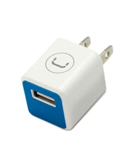 Cargador de Pared Unno Tekno PW5051WT USB 1,0A/5V Blanco/Azul