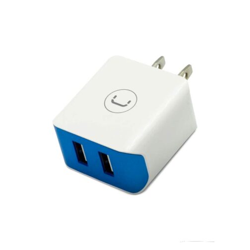 Cargador de Pared Unno Tekno PW5052WT PD20W Dual USB-A 20W​​ Blanco/Azul