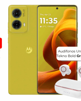 Celular Motorola G85 6.7″ 256GB 8GB RAM Dual SIM Verde/Gris Oscuro